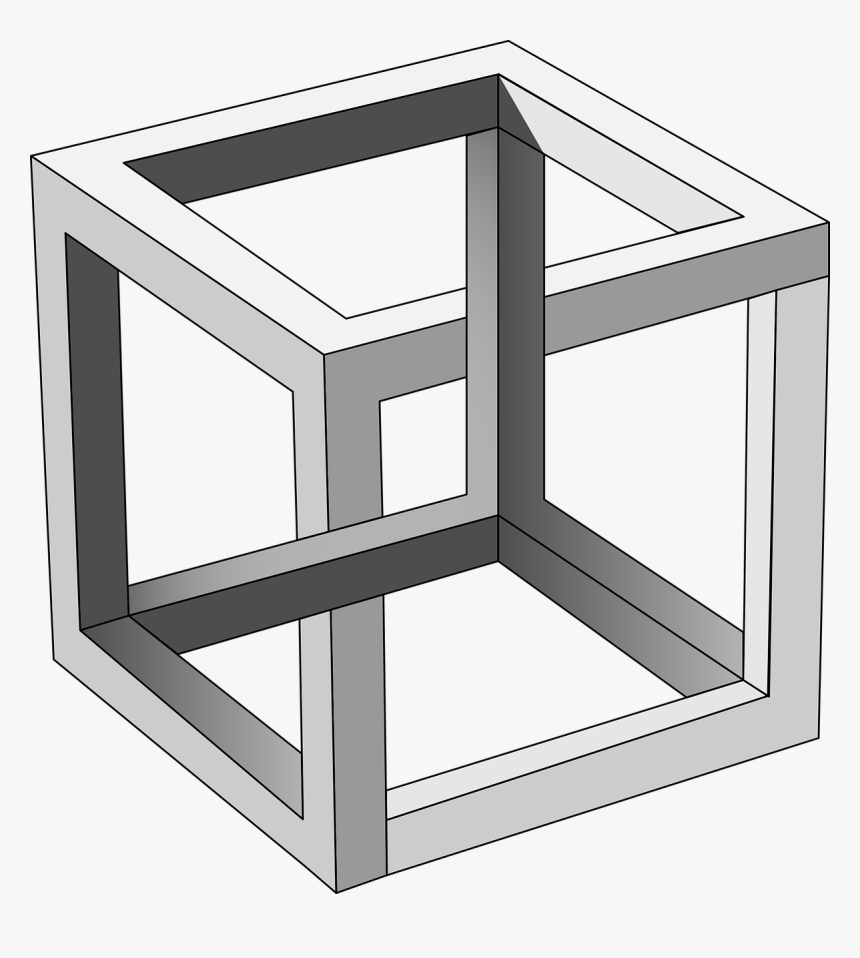 Cube, Escher, Gradient, Mc Escher, Optical Illusion - Mc Escher ...