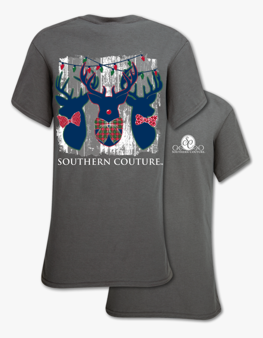 Christmas Deer 2png - Simply Southern Cheer Shirt, Transparent Png, Free Download