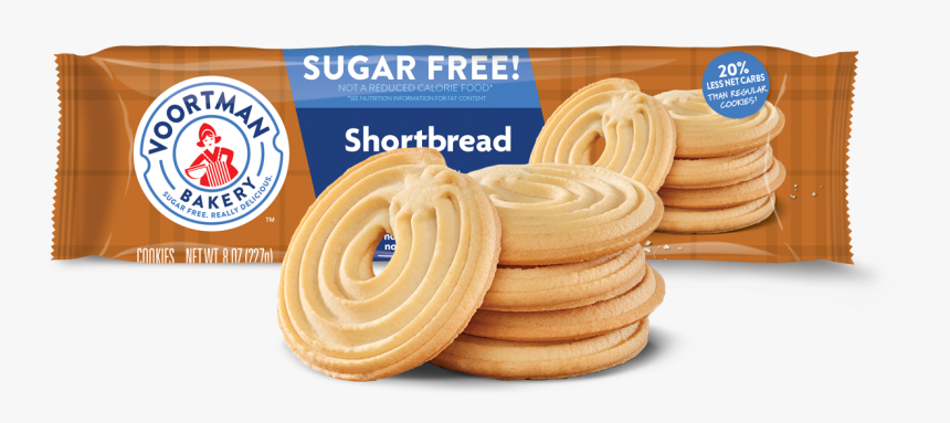 Sugar Free Shortbread - Voortman Sugar Free Shortbread, HD Png Download, Free Download