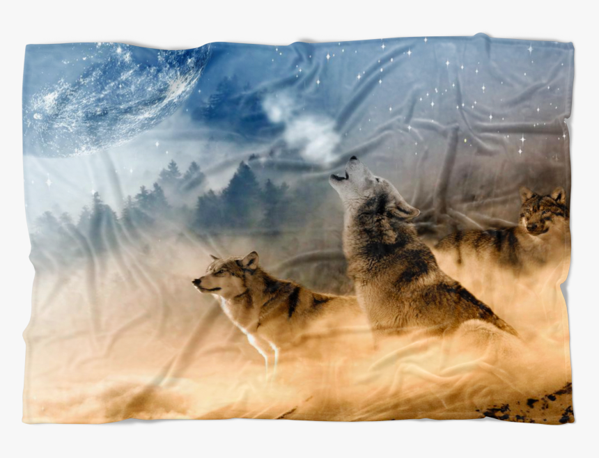 Wolves Moon Howling Throw Blanket"
 Data-zoom="//cdn - National Geographic Wolf Howling, HD Png Download, Free Download