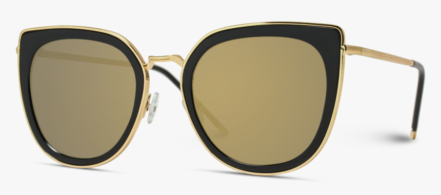 Shay Oversized Metal Frame Revo Cat Eye Sunglasses - Shadow, HD Png Download, Free Download