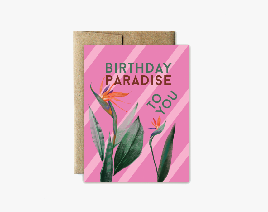 Paradise Birthday - Greeting Card, HD Png Download, Free Download