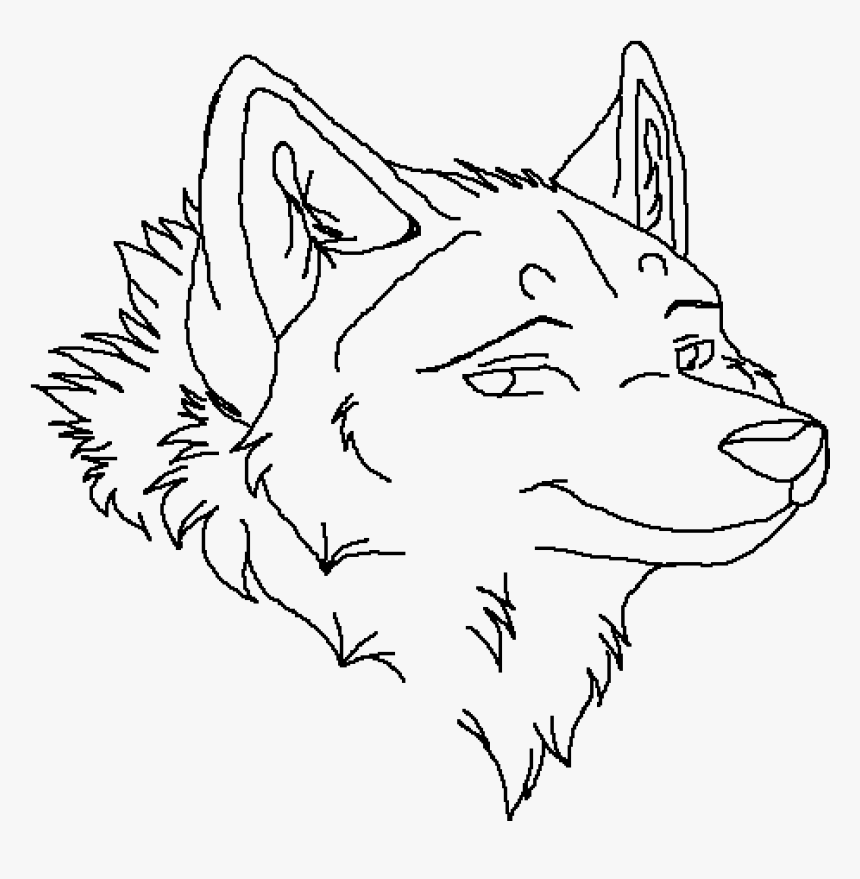 Furry Wolf Head Base, HD Png Download - kindpng