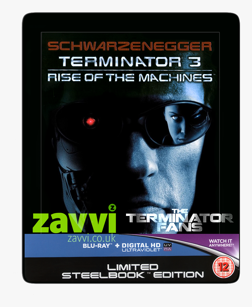 Terminator 3 Zavvi Exclusive Steelbook Blu-ray - Terminator 3 Dvd, HD Png Download, Free Download