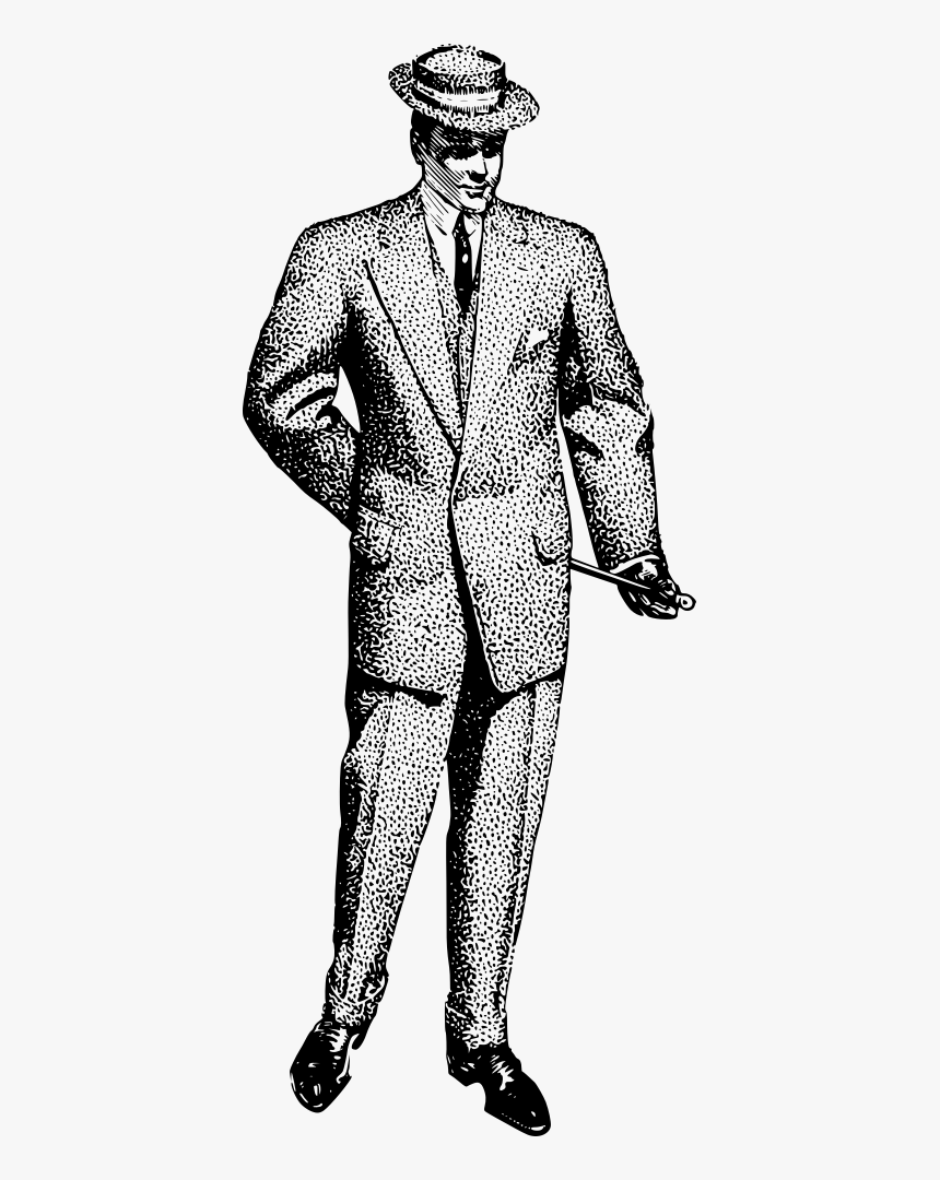 Man In A Cool Suit - Man Black Suit Png Illustration, Transparent Png ...