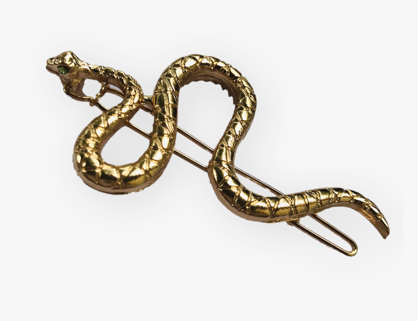 Image Of Gold Snake Hair Clip - Python, HD Png Download - kindpng