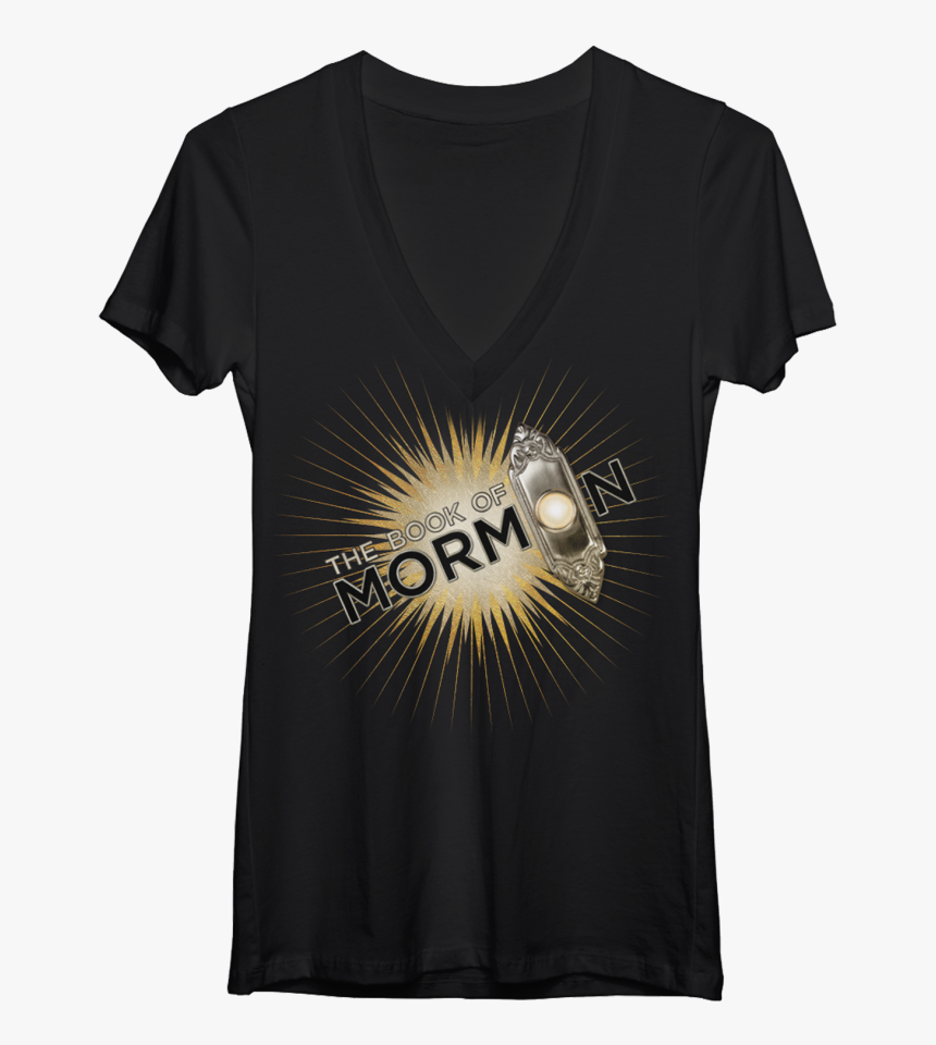 Ladies Logo V Neck T Shirt - Book Of Mormon Musical, HD Png Download, Free Download