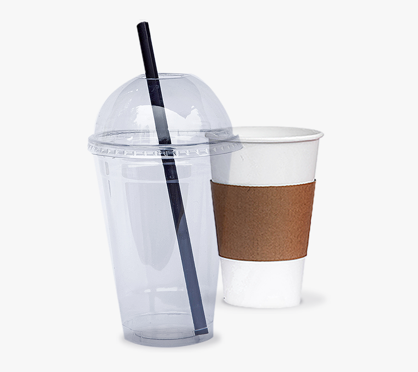 Dropcup - Transparent Plastic Cup With Paper, HD Png Download, Free Download