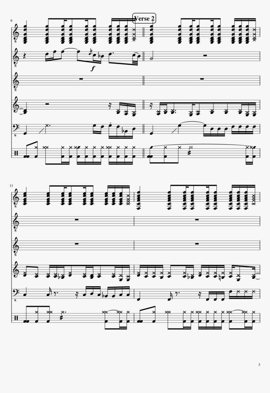 Transparent Nickelback Png - Sheet Music, Png Download, Free Download