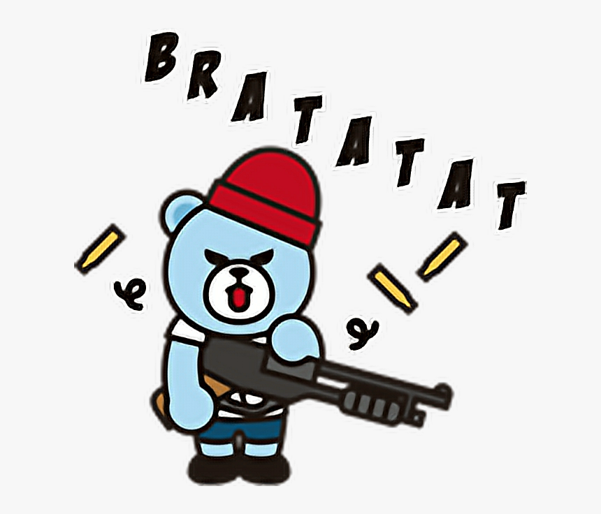 #krunk #yg #ygent #kpop #bear #stickers #png - Krunk Sticker Line Png, Transparent Png, Free Download