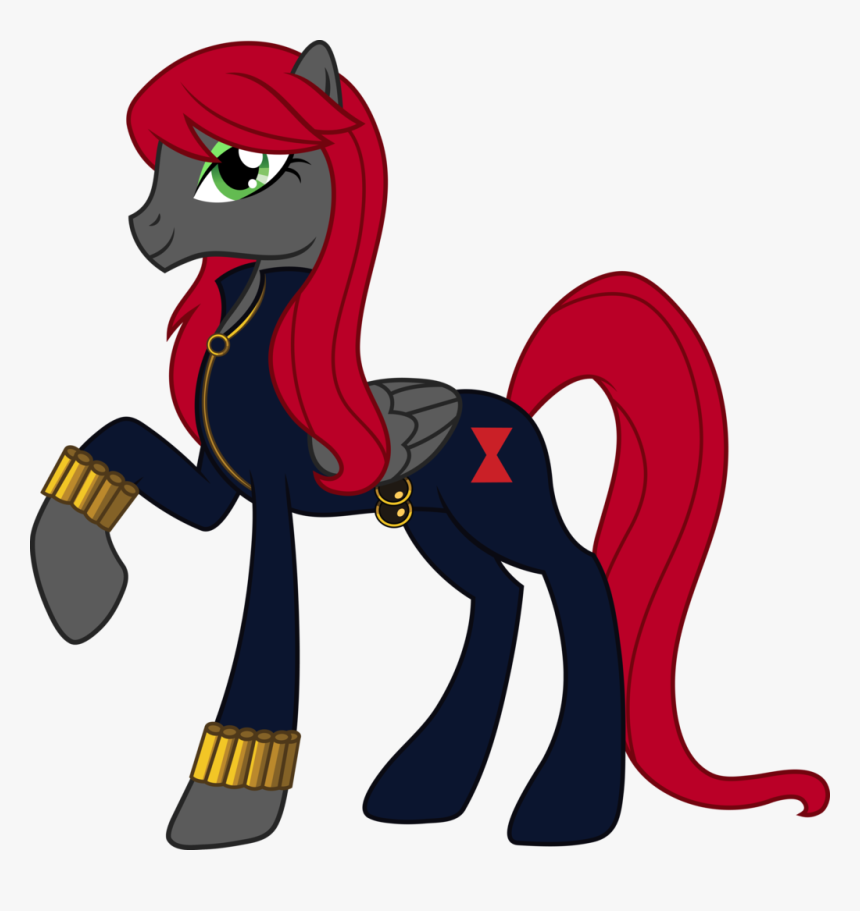 Avengers Black Widow Vector - Black Widow Pony, HD Png Download, Free Download