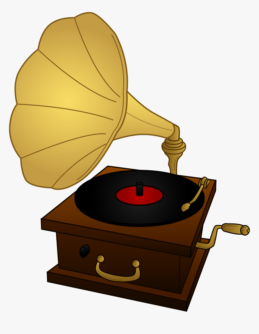 Old Record Player Clipart, HD Png Download, Free Download