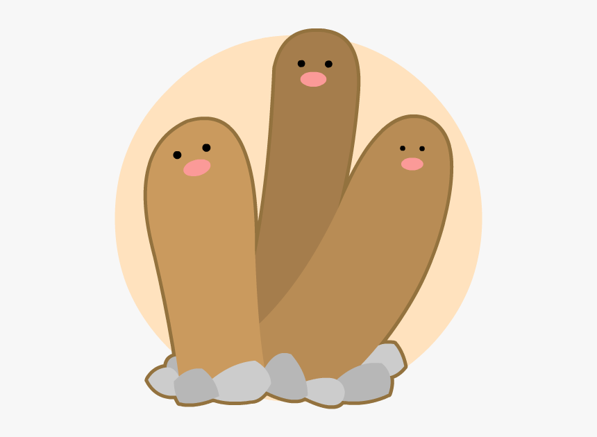 Dugtrio - Illustration, HD Png Download, Free Download