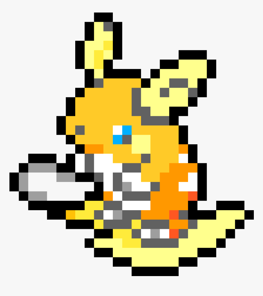 Transparent Raichu Png - Raichu Alola Pixel Art, Png Download, Free Download