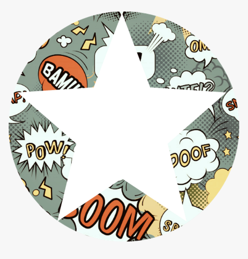 Background Round Circle Star Comic Wlka - Interjections Png, Transparent Png, Free Download