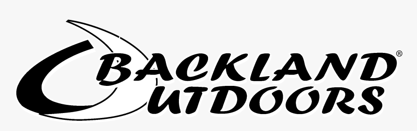 Backland Outdoors Logo Black And White - Calligraphy, HD Png Download ...