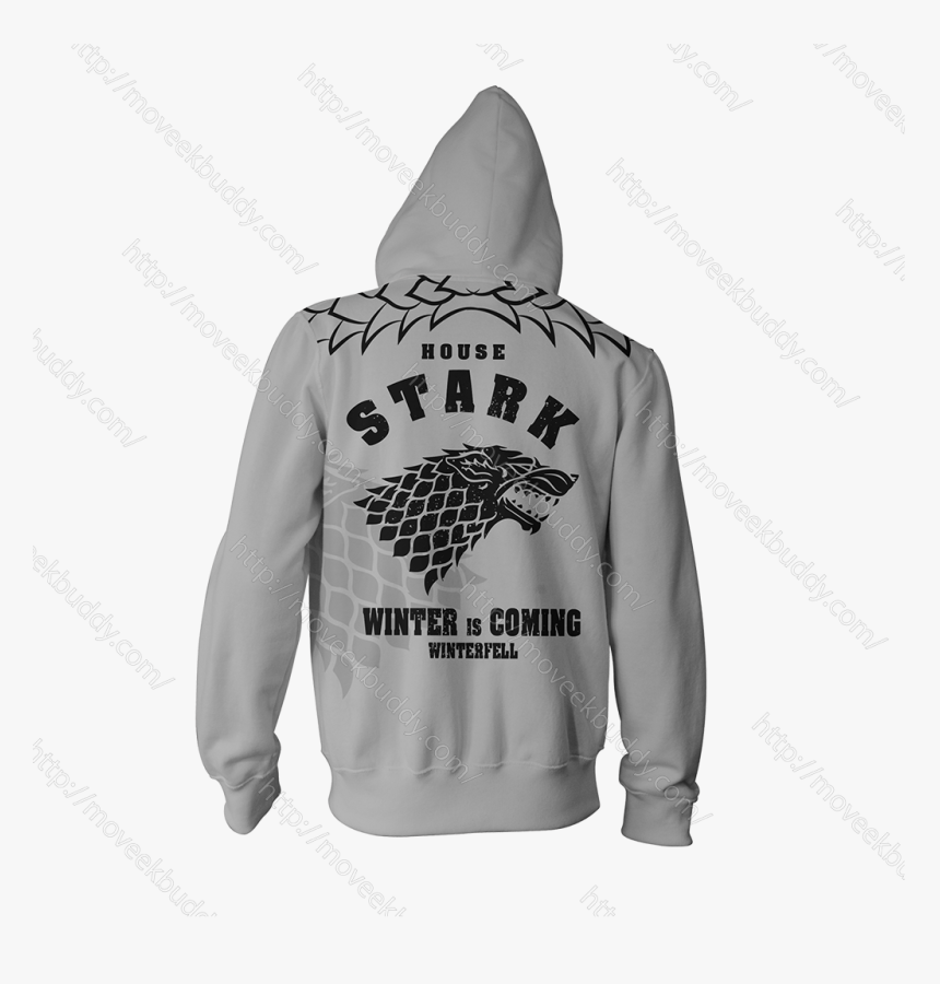 House Stark Game Of Thrones Zip Up Hoodie - Yellow Hoodie Law, HD Png Download, Free Download