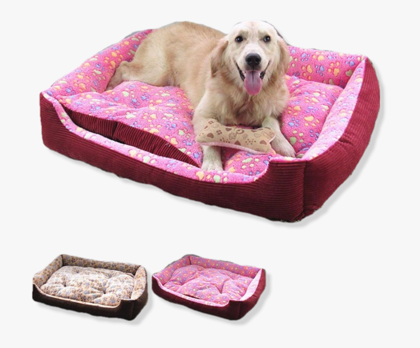 Paw Print Dog Bed For Small To Large Pooches Pooch - Dog Bed, HD Png Download, Free Download