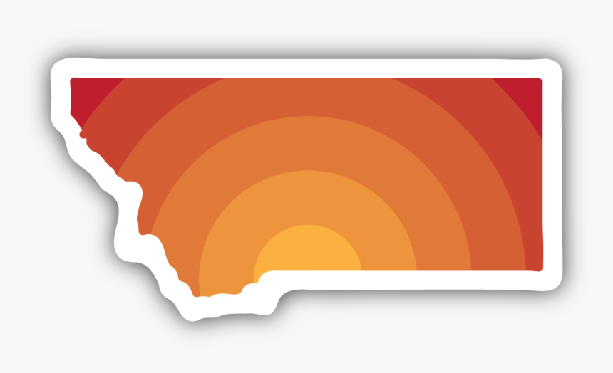 Montana Sunrise Sticker, HD Png Download, Free Download