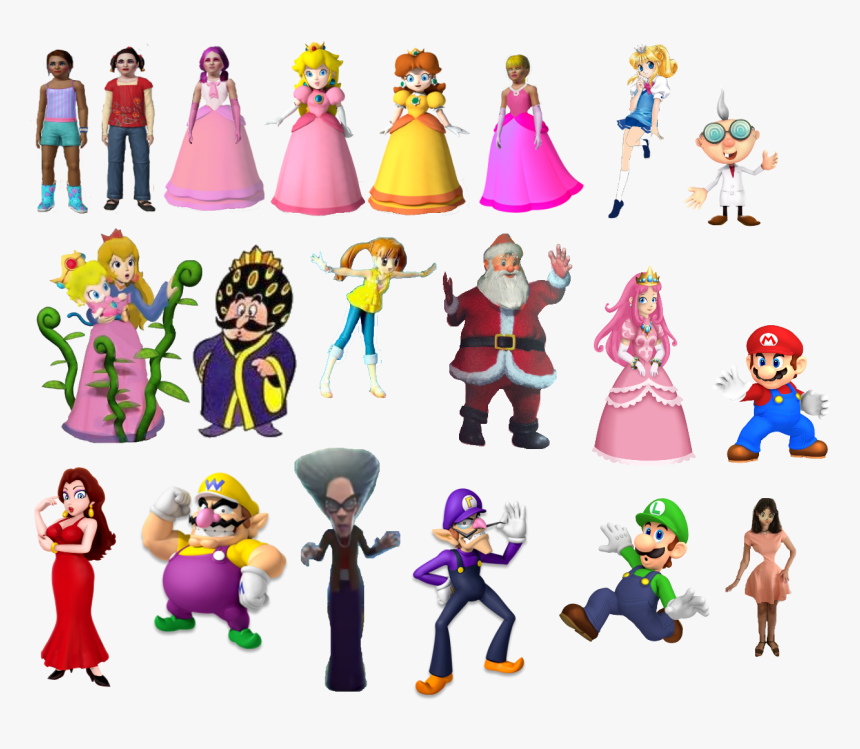 Transparent Humans Png - Wario And Waluigi, Png Download, Free Download