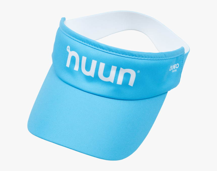 Light Blue Visor With White Nuun Logo On The Front - Baseball Cap, HD Png Download, Free Download