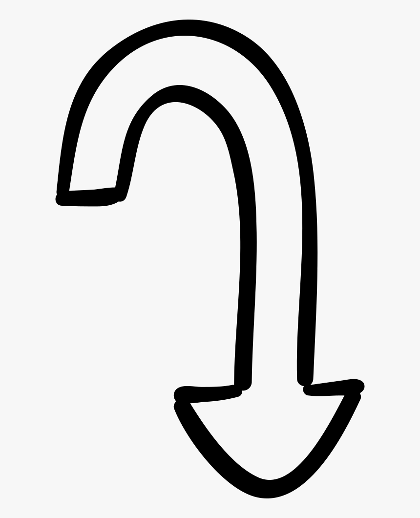 Curved Downward Arrow, HD Png Download, Free Download