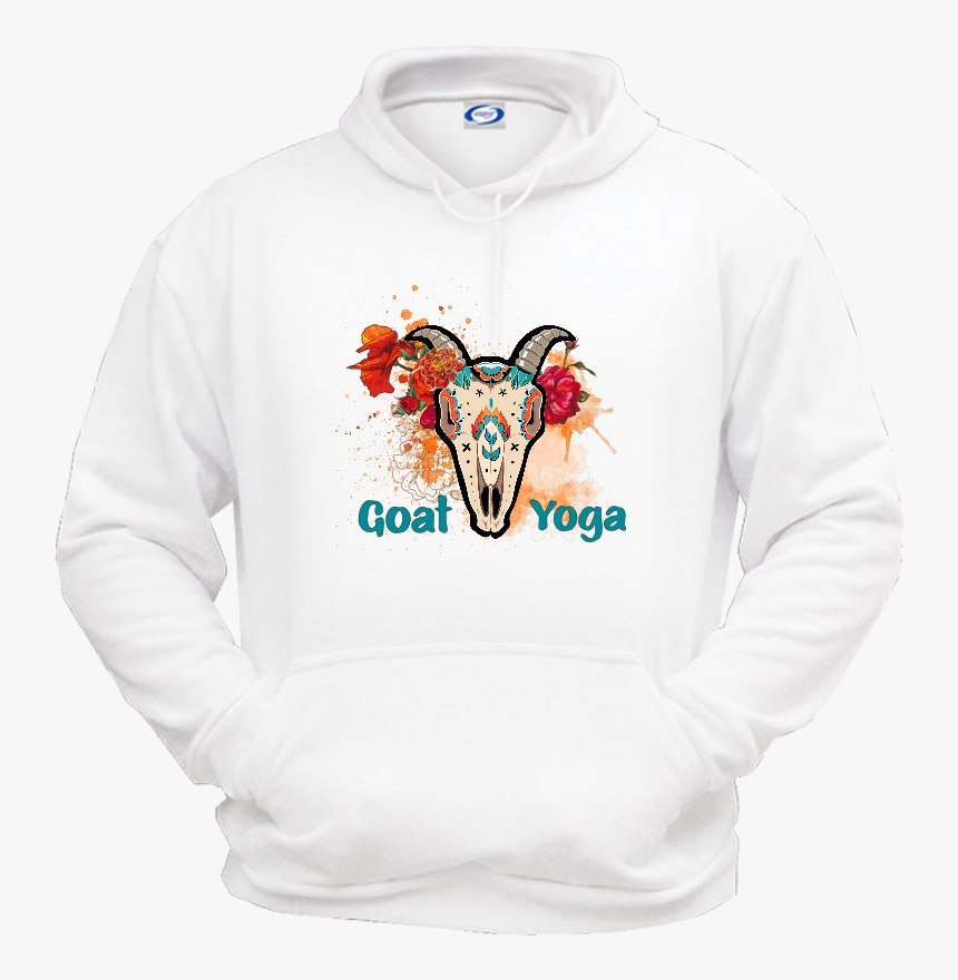 Sugar Skull Goat Yoga - Hoodie, HD Png Download, Free Download