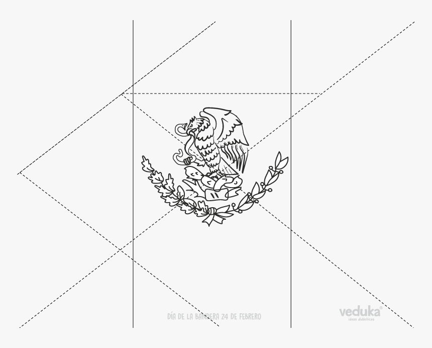 Transparent Bandera Mexicana Png - Line Art, Png Download, Free Download