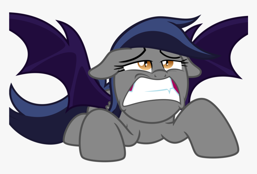 Inudewaruika, Bat Pony, Bat Pony Oc, Grimace, Oc, Oc - Cartoon, HD Png Download, Free Download