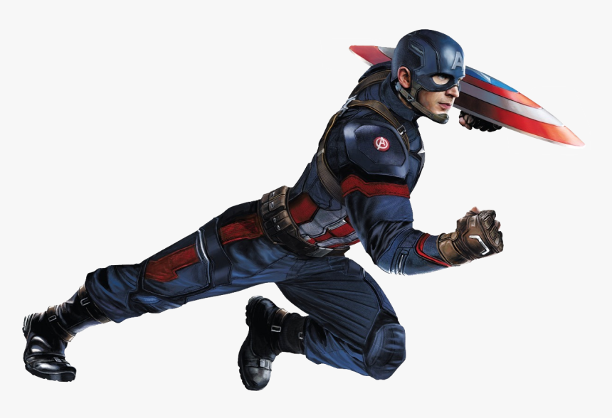 Капитан Америка Png - Captain America Civil War Jumping, Transparent Png, Free Download