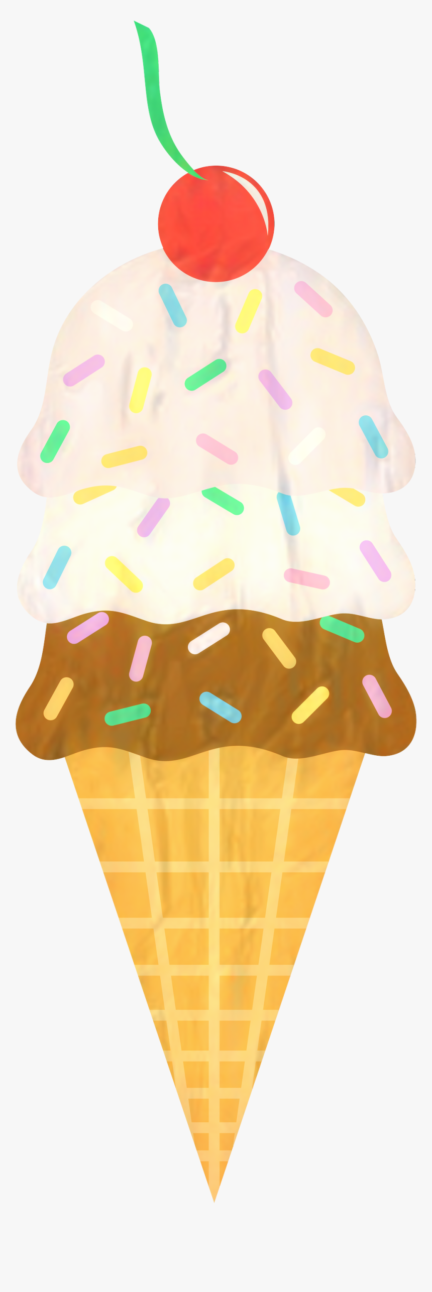 Ice Cream Cones Sundae Clip Art - Cute Ice Cream Clipart, HD Png Download, Free Download
