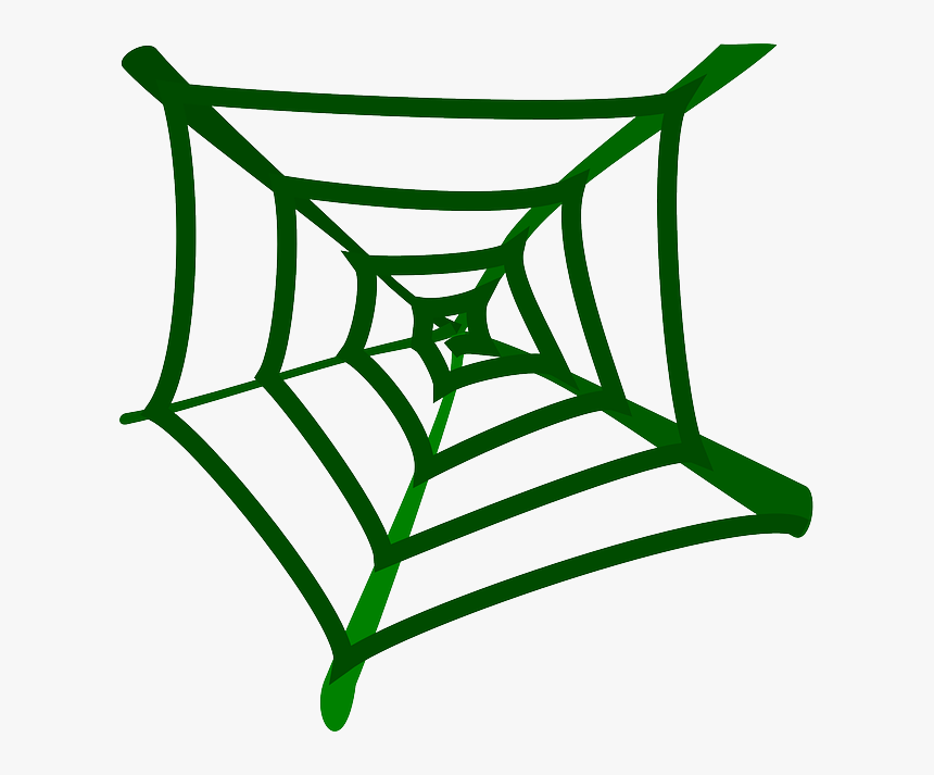 Frozen Spider Cliparts - Clipart Green Spider Web, HD Png Download, Free Download