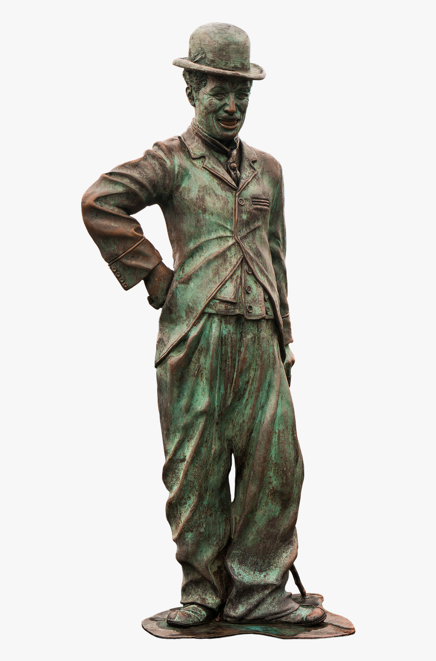 Charlie Chaplin Statue Bronze Free Photo - Bronze Statue Of Charlie Chaplin, HD Png Download, Free Download