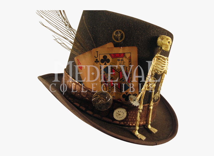 Mens Deathly Steampunk Top Hat - Steampunk Men Hat Band, HD Png Download, Free Download