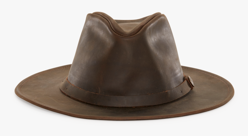 wide brim leather fedora