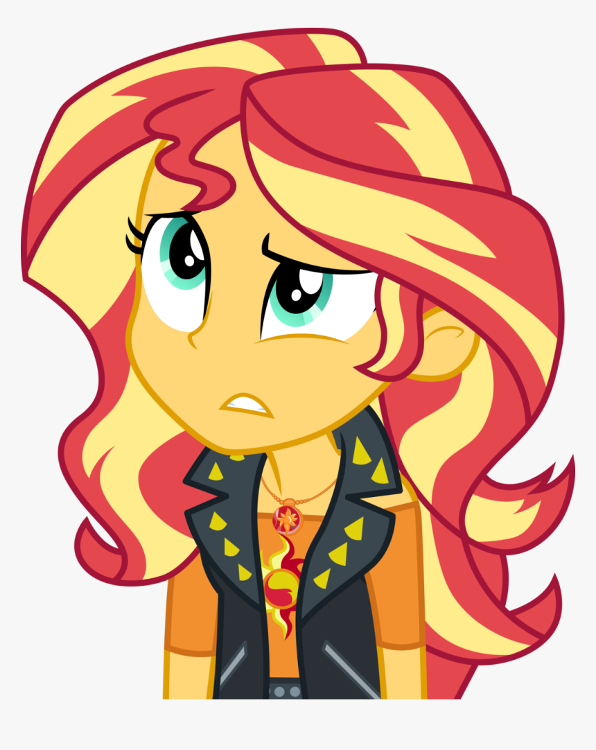 Annoyed Sunset Shimmer By Cloudyglow Annoyed Sunset - Mlp Equestria Girls Series Sunset Shimmer, HD Png Download, Free Download