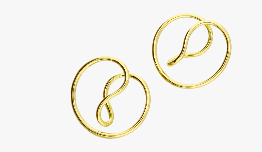 Classic Gold Hoop Earrings - Earrings, HD Png Download, Free Download