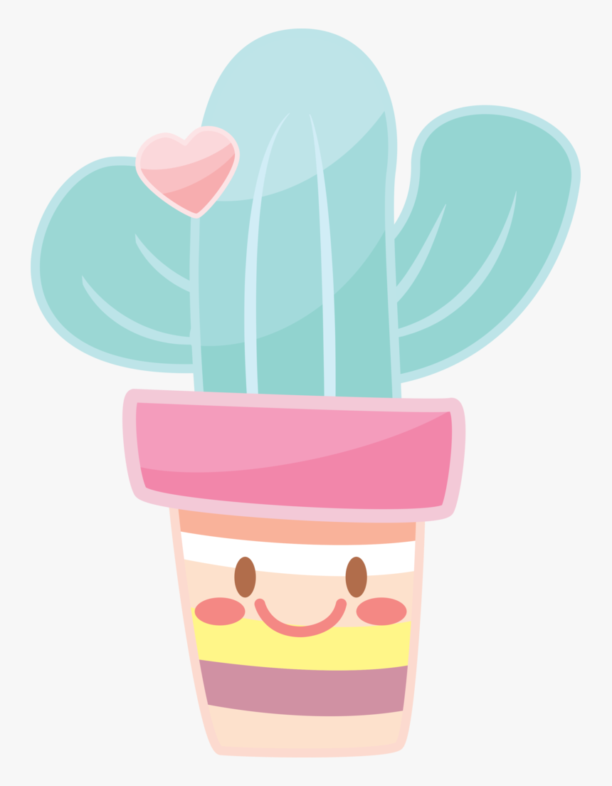 Potted Love Cactus Cookie Cutter - Cactus With Heart Transparent Png, Png Download, Free Download