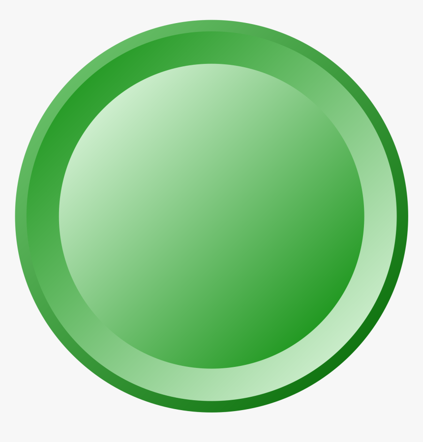 Transparent Circle Button Png - Green Plate Clipart, Png Download, Free Download