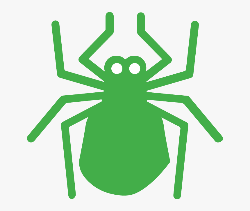 Green Silhouette Of A Tick - Ant, HD Png Download, Free Download