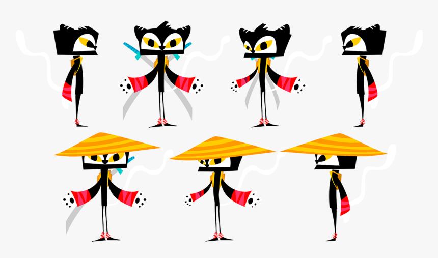 Kat Ninja Design Animation, HD Png Download, Free Download