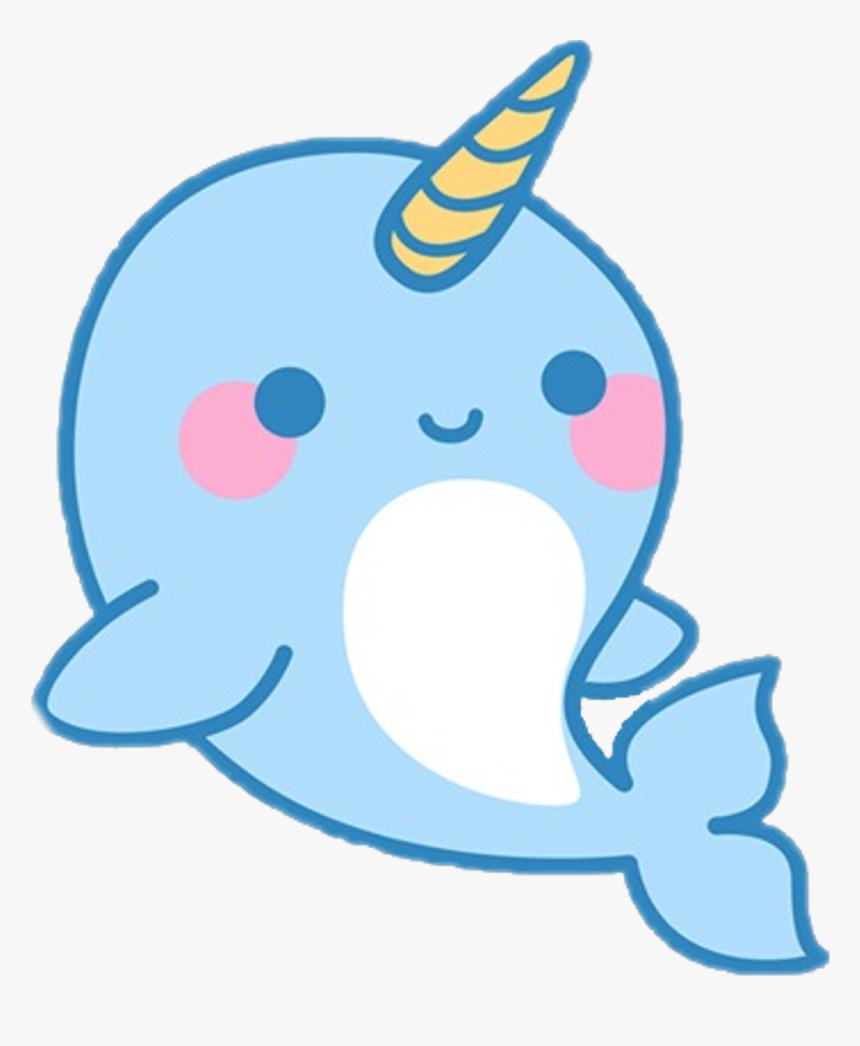 Cute Cartoon Narwhal Clipart , Png Download Cute Cartoon Narwhal