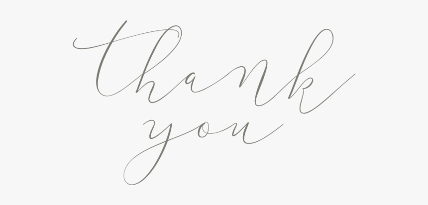 Thank You Transparent Calligraphy, HD Png Download, Free Download