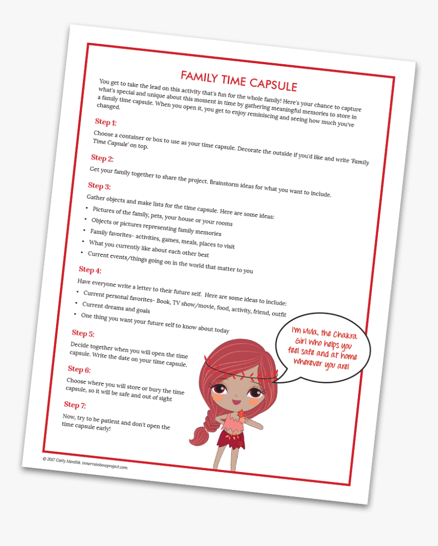 Family Time Capsule - Cartoon, HD Png Download, Free Download