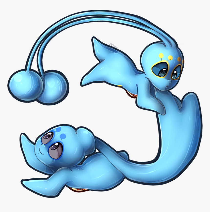 Manaphy And Phione~ - Cartoon, HD Png Download, Free Download