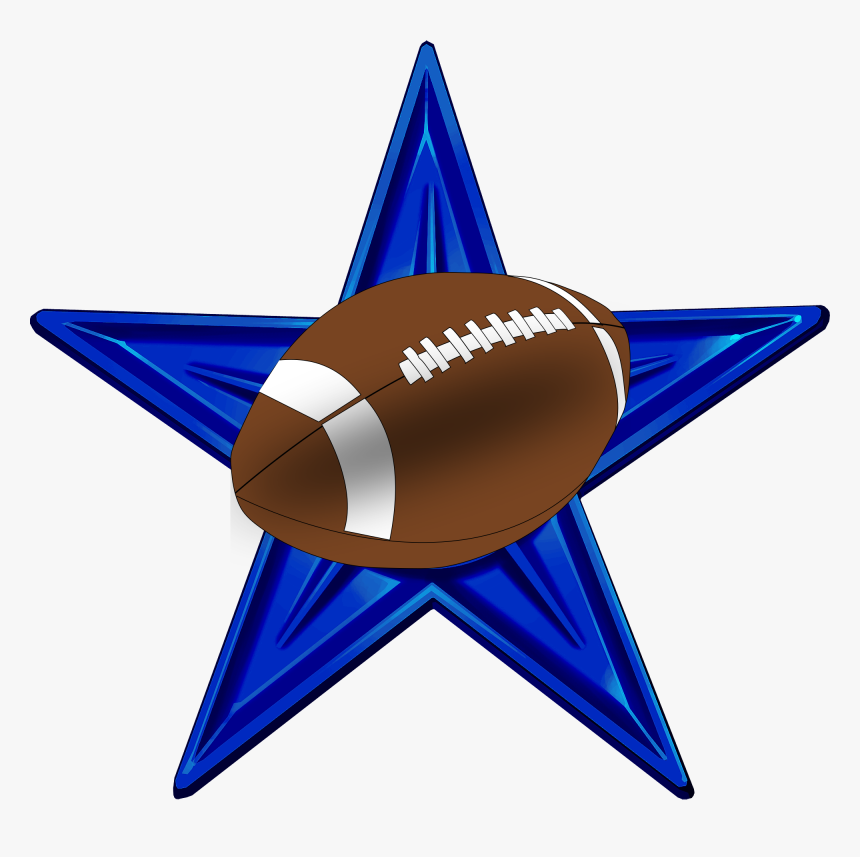 American Football Barnstar Hires Blue - Portable Network Graphics, HD Png Download, Free Download