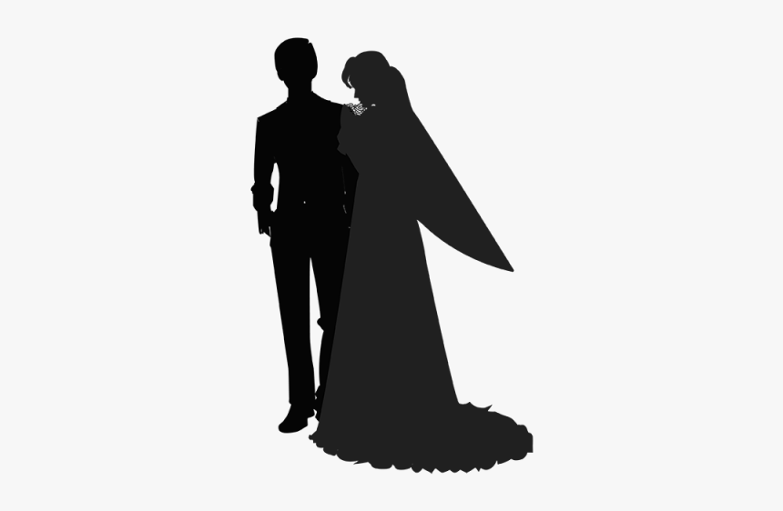 Bridegroom Wedding Marriage Silhouette - صور خيال عروس وعريس, HD Png Download, Free Download