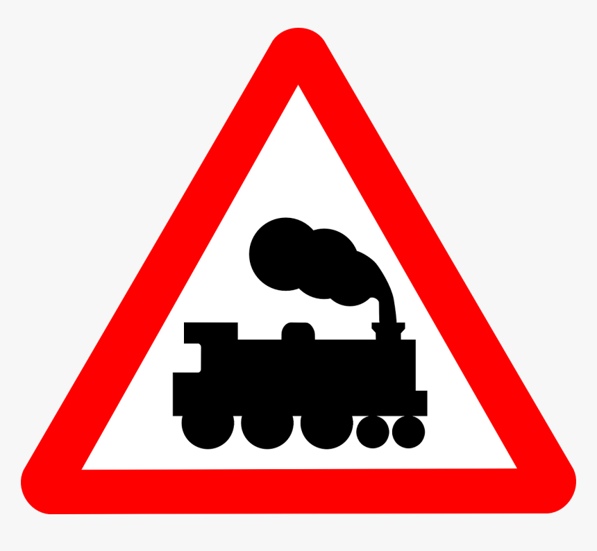 Level Crossing Without Barrier Sign Hd Png Download Kindpng