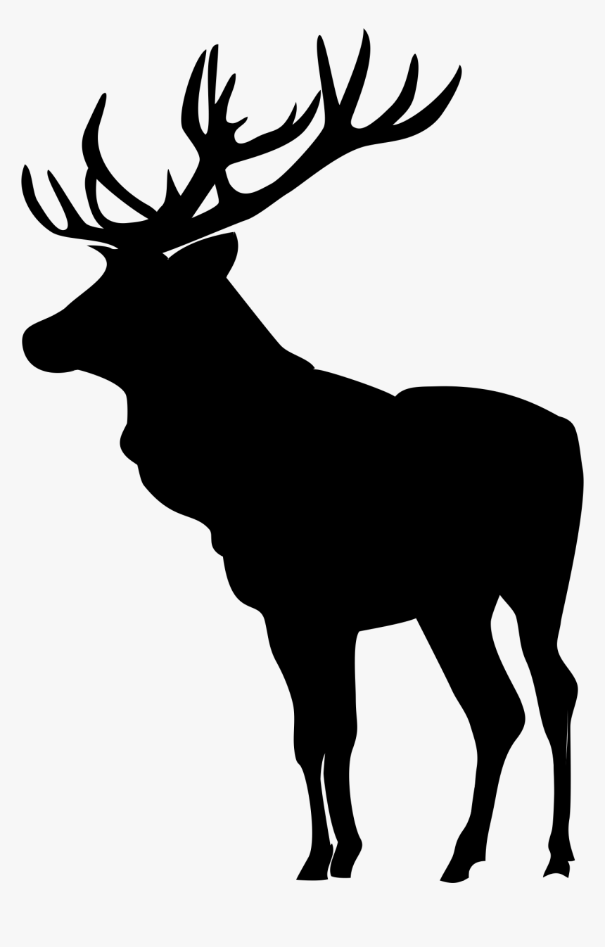 Elk - Moose Clipart Black And White, HD Png Download, Free Download