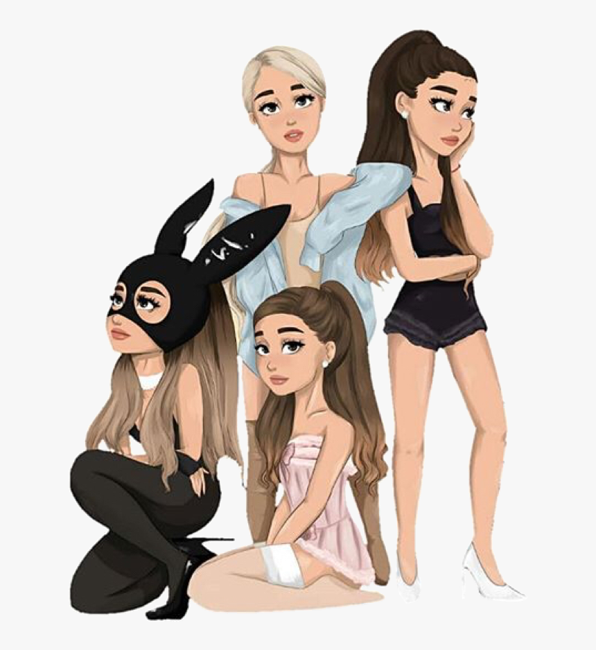 Ariana Grande Yours Truly Everything Drawing Girl Cute - Ariana Grande Sweetener Dessin, HD Png Download, Free Download